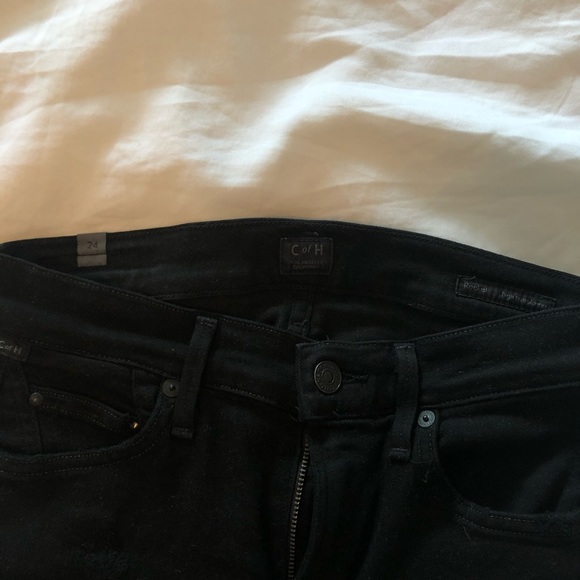 Citizens of Humanity black ripped Rocket jeans - Picture 4 of 5